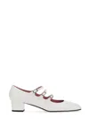 Carel Paris Ariana Patent Leather Mary Janes Ballet Flats In White