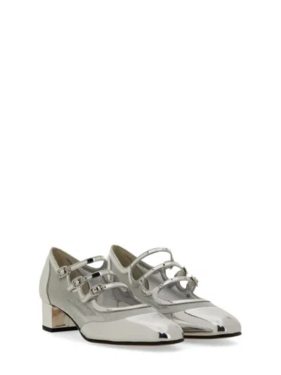 Carel Paris Kinight Court Shoes In Silver