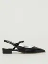 Carel Paris Leather Block Heel Ballerinas With Sling Back