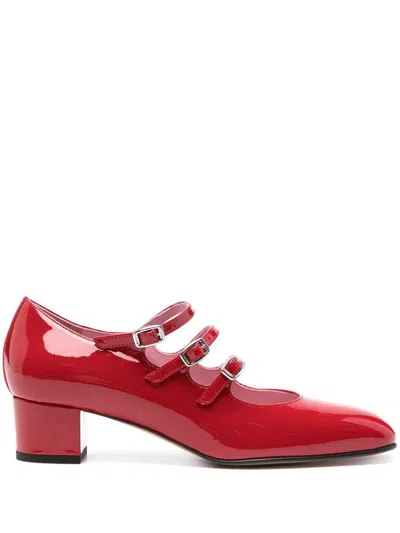 CAREL PARIS CAREL PARIS RED PATENT LEATHER MARY JANE SHOES