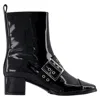 Carel Paris 50mm Decorative-buckle Ankle Boots In Black