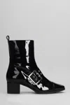 Carel Paris 50mm Decorative-buckle Ankle Boots In Black