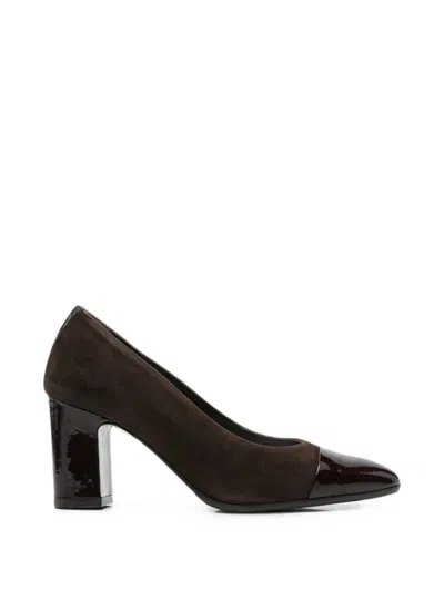 Carel Paris Rosana Suede Leather Pumps In Brown