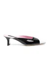 Carel Paris Round-headed High-heeled Sandals In Black