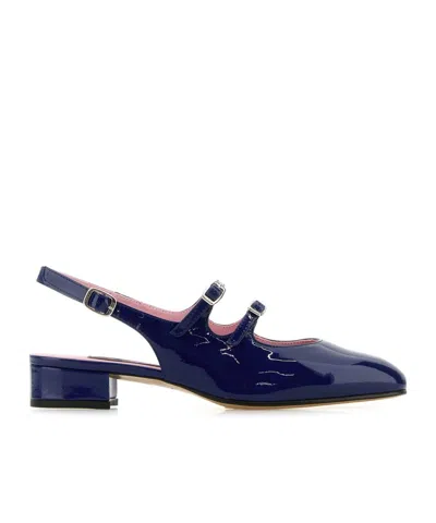 Carel Paris Round-headed High-heeled Sandals In Blue