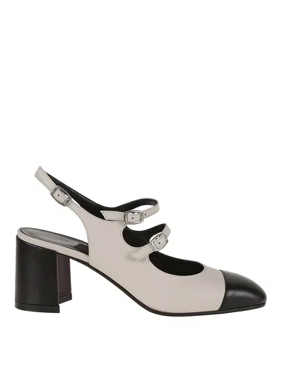 Carel Paris T-strap Mary Jane Square Heel Pumps In Multi