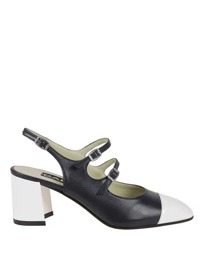 Carel Paris Patent Leather Papaya Slingback Mary Jane In Blue