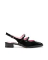 Carel Paris 'peche' Black Mary Jane Pumps In Black