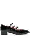 Carel Paris Timeless Mary Jane With Adjustable Straps And Low Heel In Black