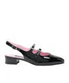 Carel Paris 'peche' Black Mary Jane Pumps In Black