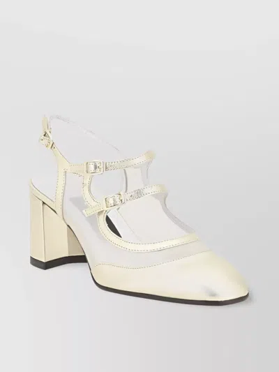 Carel Paris Sheer Mesh Almond Toe Pumps