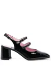 Carel Paris Slingback Mary Janes Peche In Black