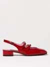 Carel Paris Slingback In Red Patent Leather In Rot