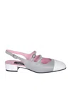 Carel Paris Patent Leather Slingback In Grey