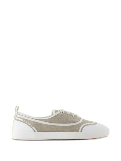 Carel Paris Sol Round-toe Sneakers In White