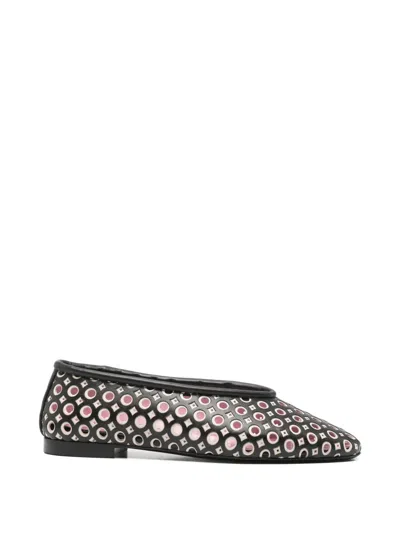 Carel Paris Soleil Cut-out Ballet Flats In Black