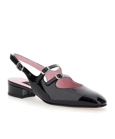 CAREL PARIS SQUARE-HEADED FLAT SANDALS
