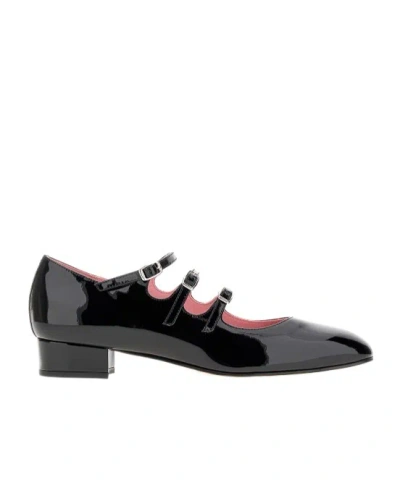 CAREL PARIS SQUARE TOE LOW-HEELED SHOES
