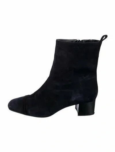 Pre-owned Carel Paris Suede Boots In Black