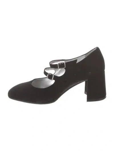 Pre-owned Carel Paris Suede Pumps In Black