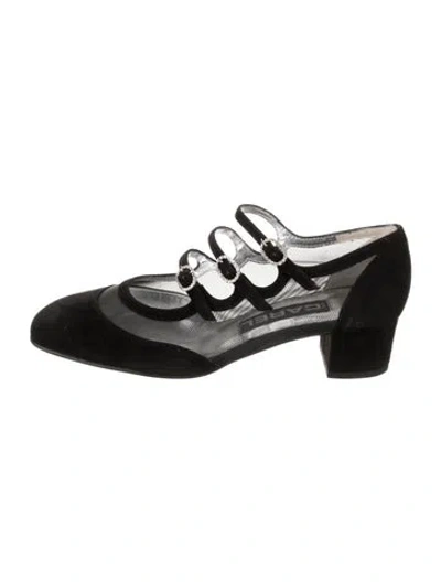 Pre-owned Carel Paris Suede Pumps In Black