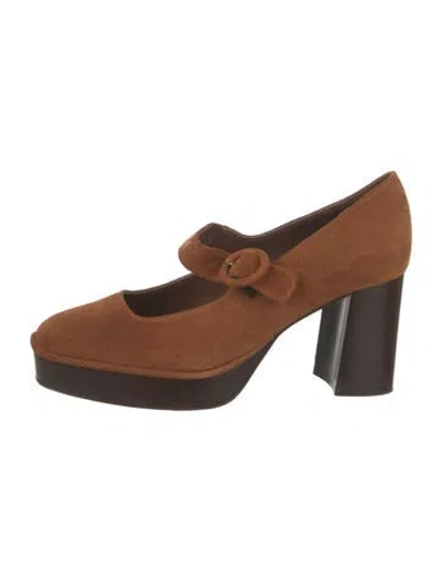 Pre-owned Carel Paris Suede Pumps In Brown