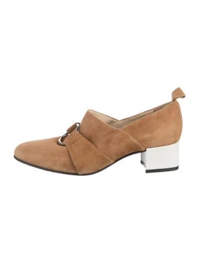 Pre-owned Carel Paris Suede Pumps In Brown