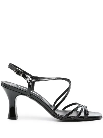 Carel Paris Tango 70mm Leather Sandals In Black