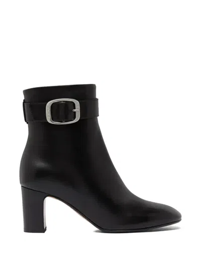 Carel Paris Thelma Buckle Boots In Black