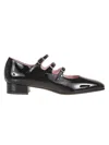 Carel Paris Ariana Black Patent Leather Ballet Shoes