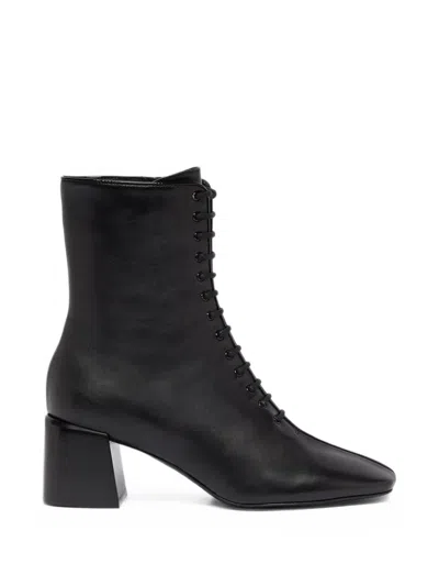 Carel Paris Vivi Lace-up Boots In Black