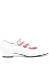 Carel Paris Ariana Patent Leather Mary Janes Ballet Flats In White