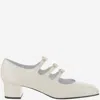 Shop Carel Paris White Leather Pumps