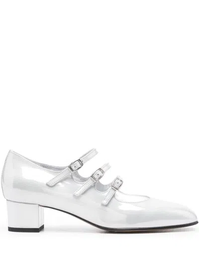 CAREL PARIS CAREL PARIS WHITE REFLEX PATENT LEATHER M SHOES