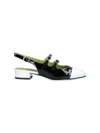 Carel Paris Patent Leather Mary Jane Pumps With Double Buckle In Black