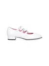 Carel Paris Ariana Patent Leather Mary Janes Ballet Flats In White