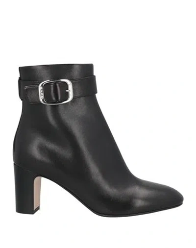 Carel Paris Woman Ankle Boots Black Size 7 Leather