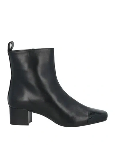 CAREL PARIS CAREL PARIS WOMAN ANKLE BOOTS BLACK SIZE 6.5 LAMBSKIN