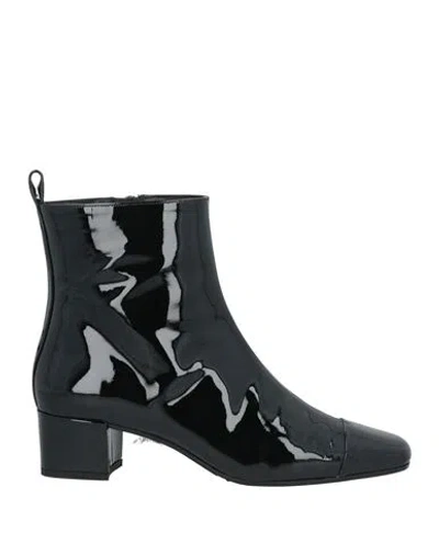 CAREL PARIS CAREL PARIS WOMAN ANKLE BOOTS BLACK SIZE 7.5 LAMBSKIN