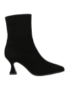 Carel Paris Woman Ankle Boots Black Size 8 Leather In Black