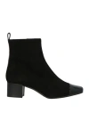 Carel Paris Woman Ankle Boots Black Size 8 Leather In Black
