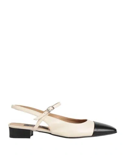 Carel Paris Woman Ballet Flats Beige Size 6 Leather In Multi