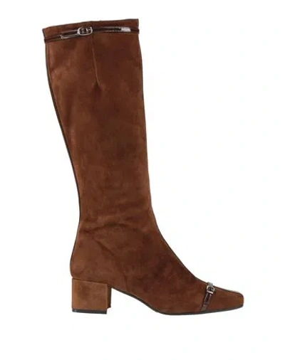 Carel Paris Woman Boot Brown Size 9 Leather