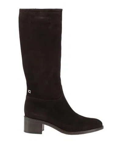 Carel Paris Woman Boot Dark Brown Size 11 Leather