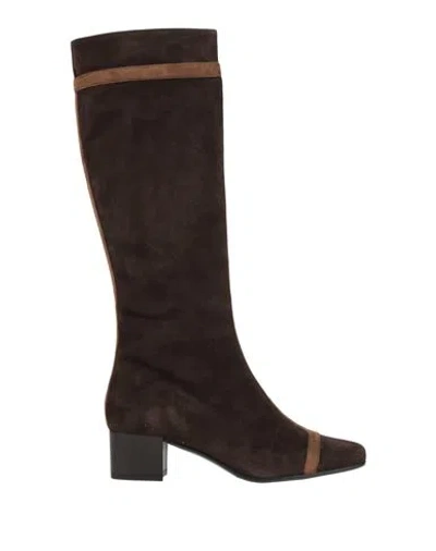 Carel Paris Woman Boot Dark Brown Size 7 Leather