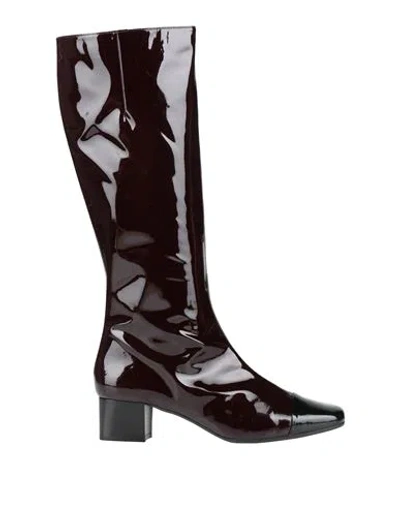 Carel Paris Woman Boot Dark Brown Size 8.5 Leather