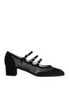 Carel Paris Mesh-panelled Suede Pumps