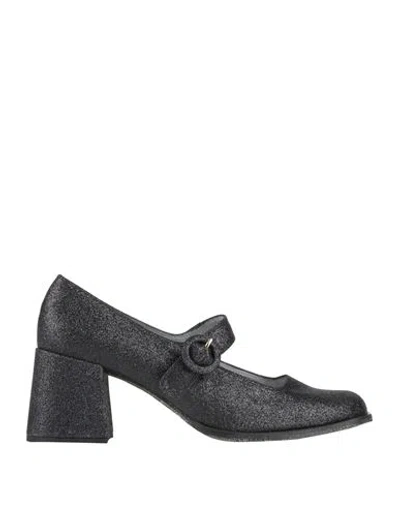 Carel Paris Woman Pumps Black Size 11 Textile Fibers