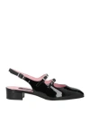 Carel Paris 'peche' Black Mary Jane Pumps In Black