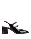 Carel Paris Banana Patent Leather Slingback Pumps In Black